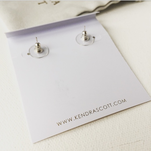 Pre-owned Kendra Scott Dira Stud Earrings Silver - Picture 6 of 7